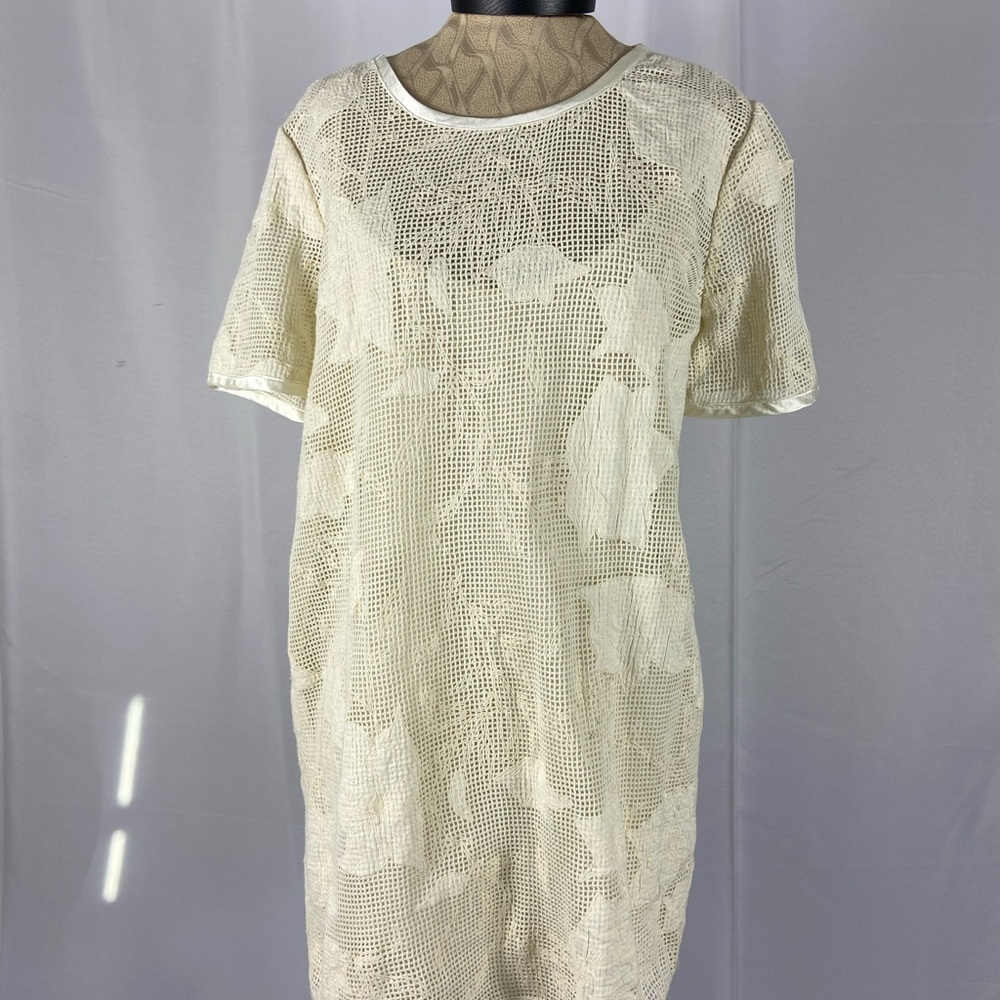 Rag & Bone Size XSCream Crochet Mini Dress